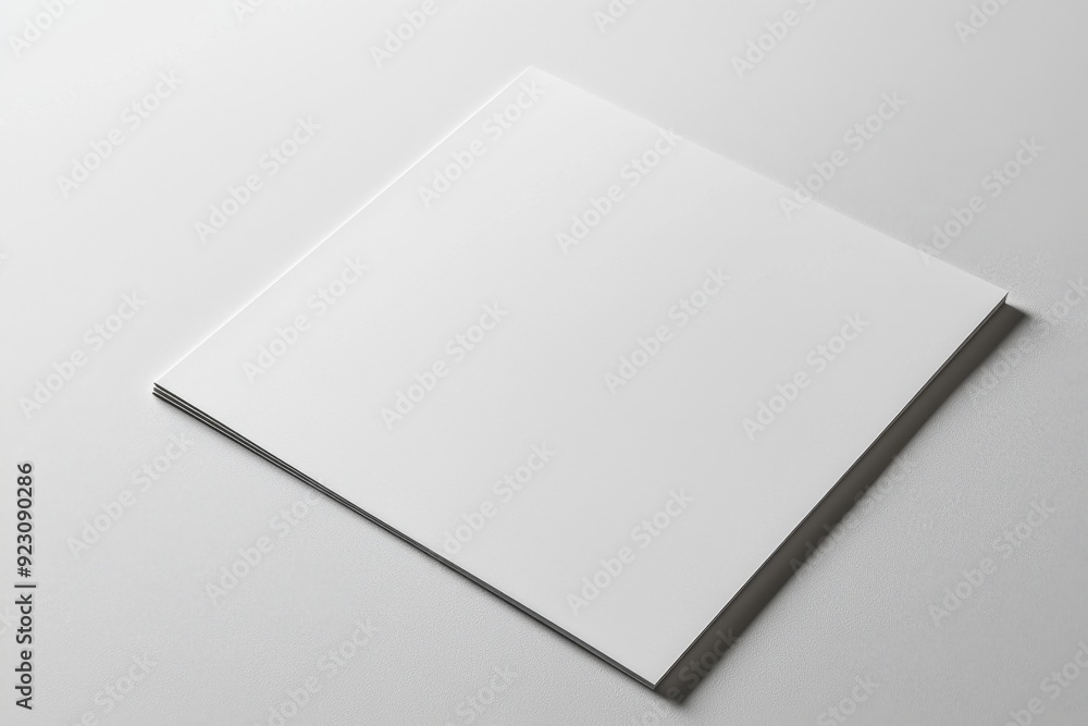 Blank A4 Paper Mockup on Isolated Background created with Generative AI Blank A4 Paper Mockup on Isolated Background created with Generative AI