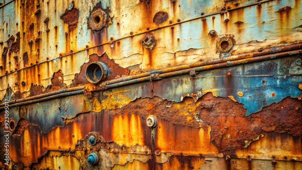 * Weathered, worn appearance with oxidation and corrosion adding depth * Weathered, worn appearance with oxidation and corrosion adding depth