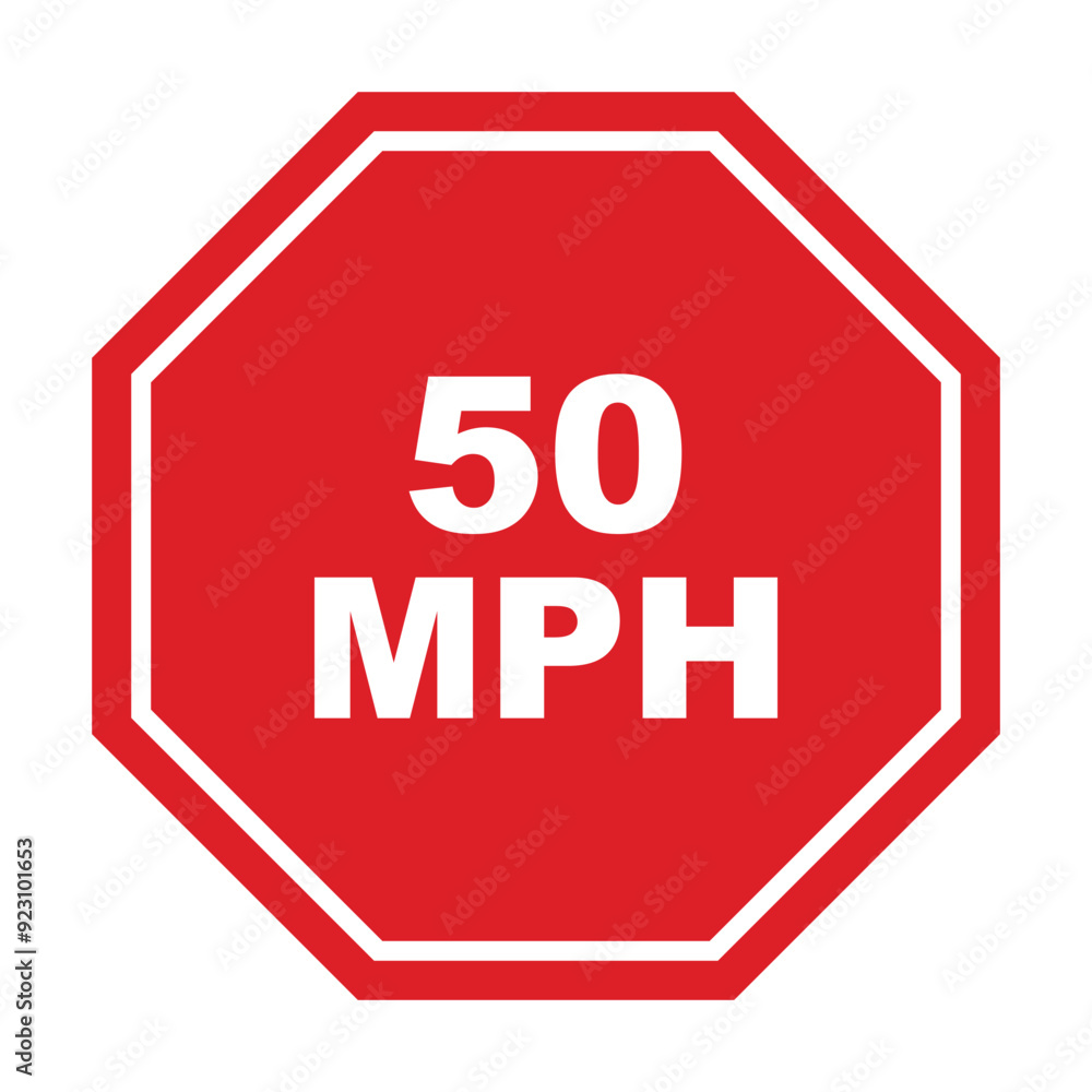 50 mph road sign. advisory speed limit 50 mph road sign. advisory speed limit