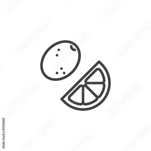 Drink Garnish line icon