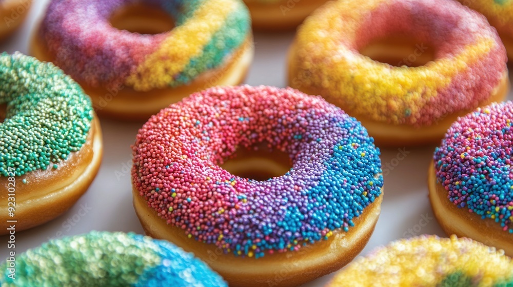 Rainbow Sprinkles Donuts Rainbow Sprinkles Donuts