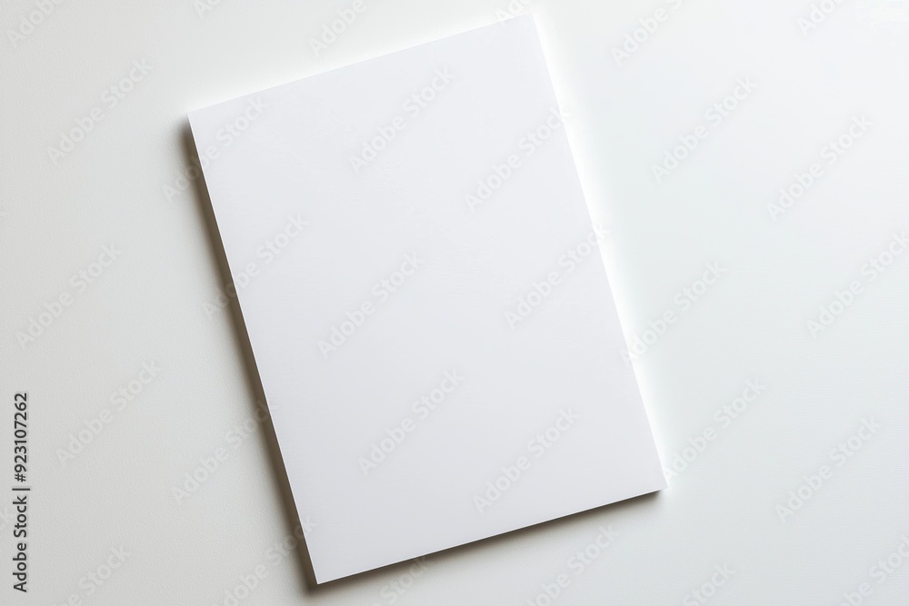 Blank A4 Paper Mockup on Isolated Background created with Generative AI Blank A4 Paper Mockup on Isolated Background created with Generative AI