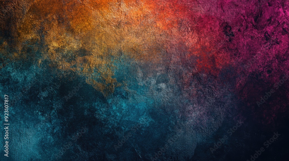 Obraz premium Abstract background featuring rich, deep colors and textured layers. Great for adding depth and visual interest to digital designs, banners, and promotional content.