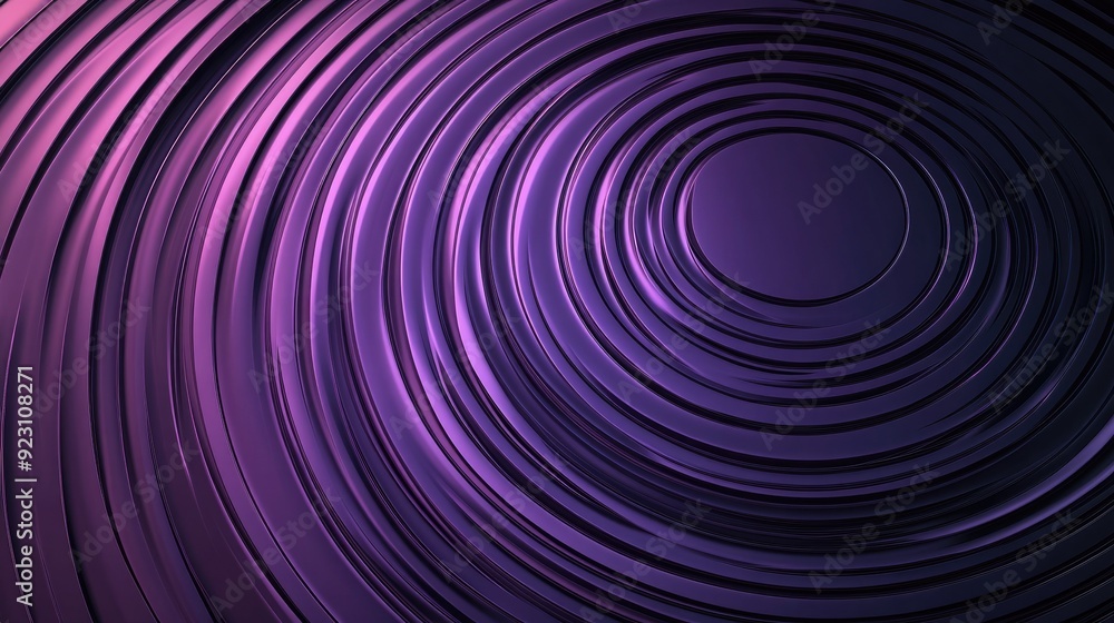 Obraz premium Abstract circle gradient featuring concentric rings and a ripple effect. Ideal for futuristic technology themes, geometric stripe patterns for advertising, web design, and social media.