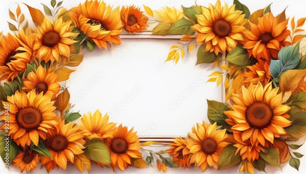 ヒマワリのフレーム Sunflower ヒマワリのフレーム Sunflower