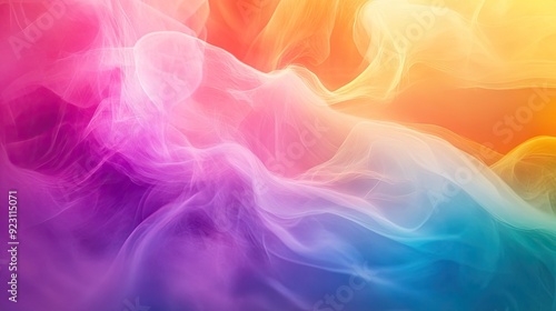 Dynamic color abstract background featuring a spectrum of hues blending seamlessly. Perfect for eye-catching banners, posters, and digital art.