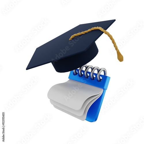 3d render icon education