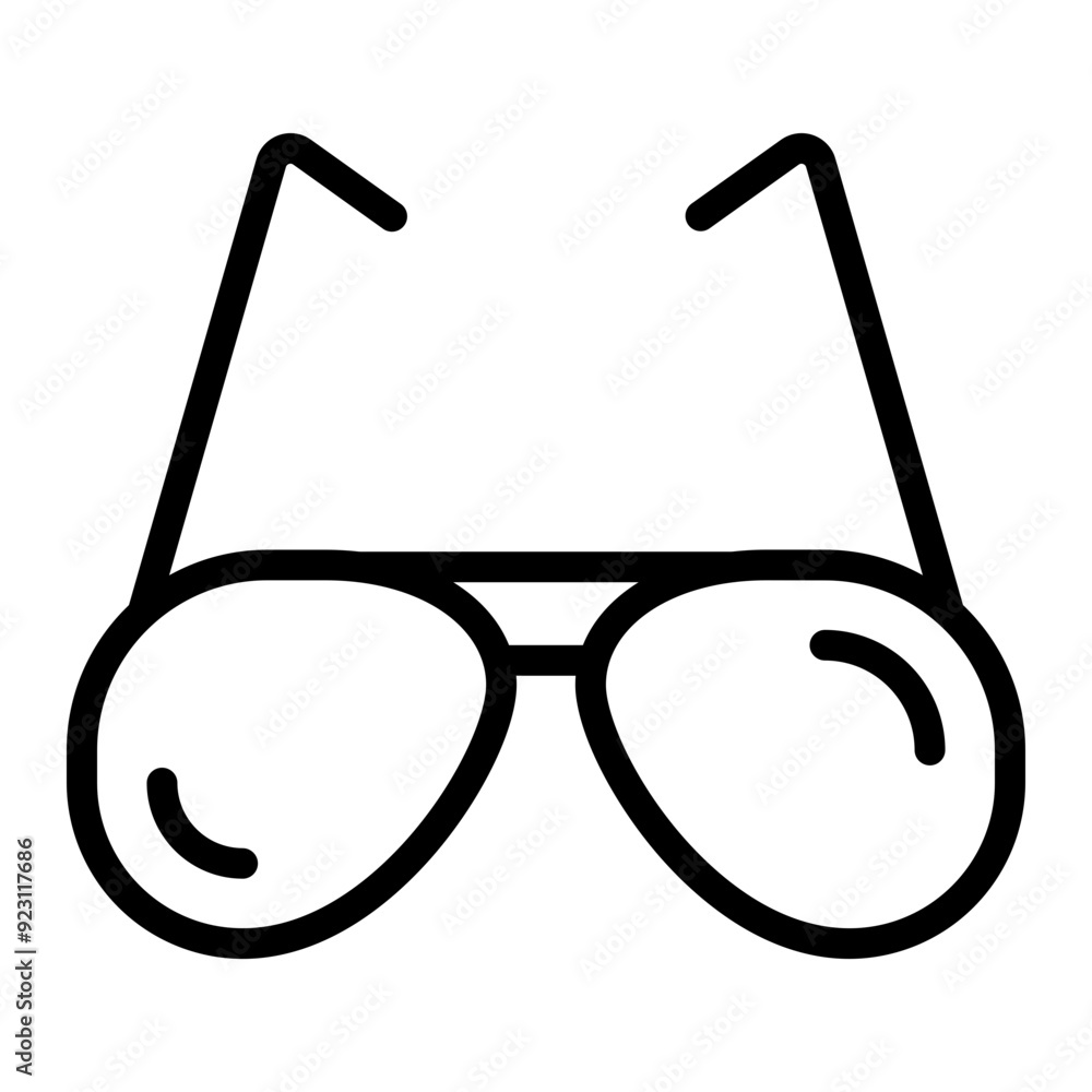 Sunglasses Vector Line Icon Design Sunglasses Vector Line Icon Design