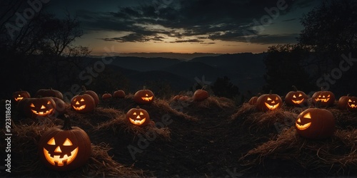 Halloween pumpkins photo