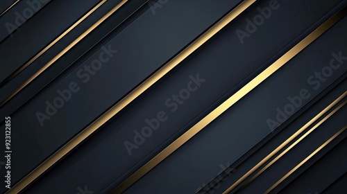 Luxurious dark grey background with diagonal gold light lines and subtle shadowing, perfect for a modern and refined design.