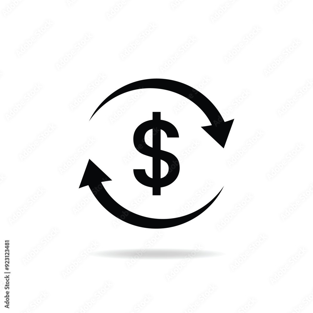 Currency exchange concept icon. Currency exchange symbol design. Currency exchange concept icon. Currency exchange symbol design.