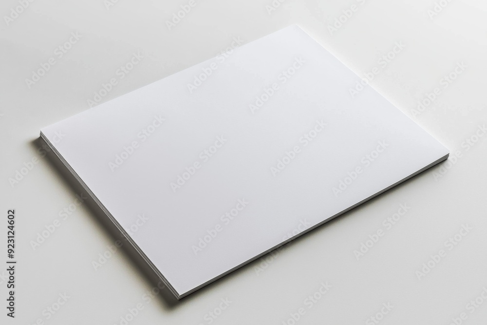 Blank A4 Paper Mockup on Isolated Background created with Generative AI Blank A4 Paper Mockup on Isolated Background created with Generative AI