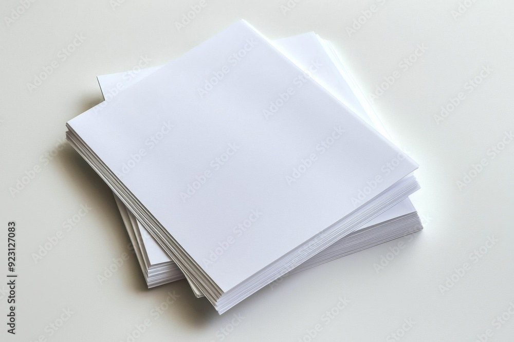 Blank A4 Paper Mockup on Isolated Background created with Generative AI Blank A4 Paper Mockup on Isolated Background created with Generative AI