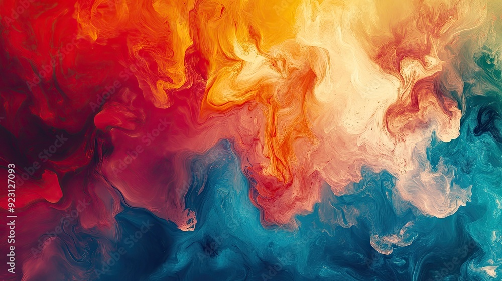 Rich color abstract background with a fusion of warm and cool tones creating a balanced and engaging visual. Ideal for diverse applications including digital design and branding. Rich color abstract background with a fusion of warm and cool tones creating a balanced and engaging visual. Ideal for diverse applications including digital design and branding.