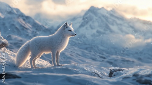 Arctic Fox in Winter Wonderland