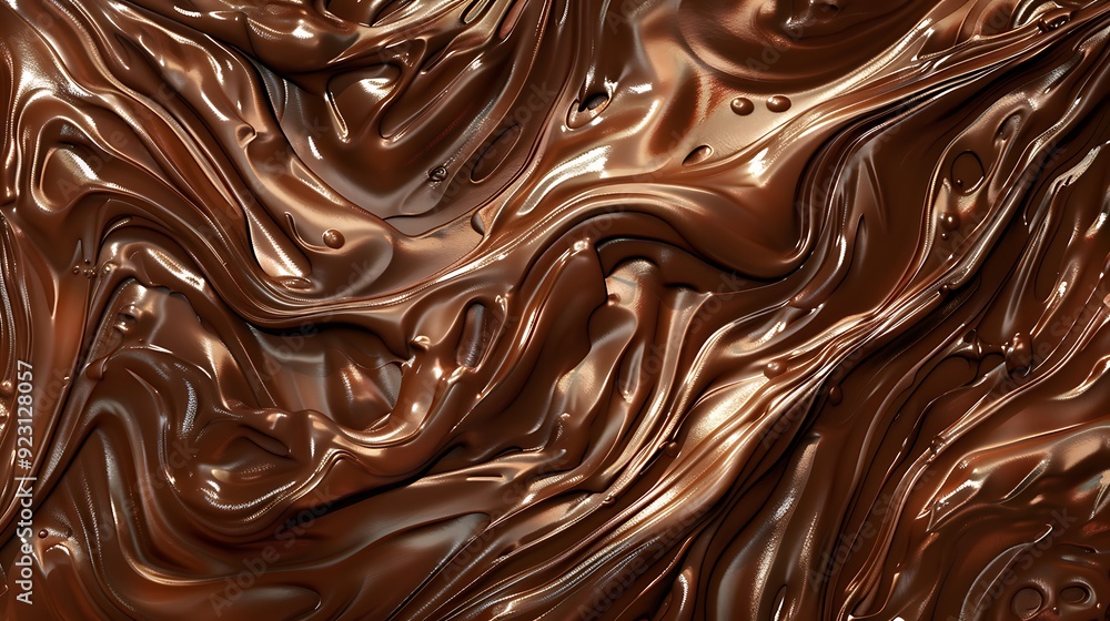 Liquid Chocolate Swirls - A Delectable Background Liquid Chocolate Swirls - A Delectable Background
