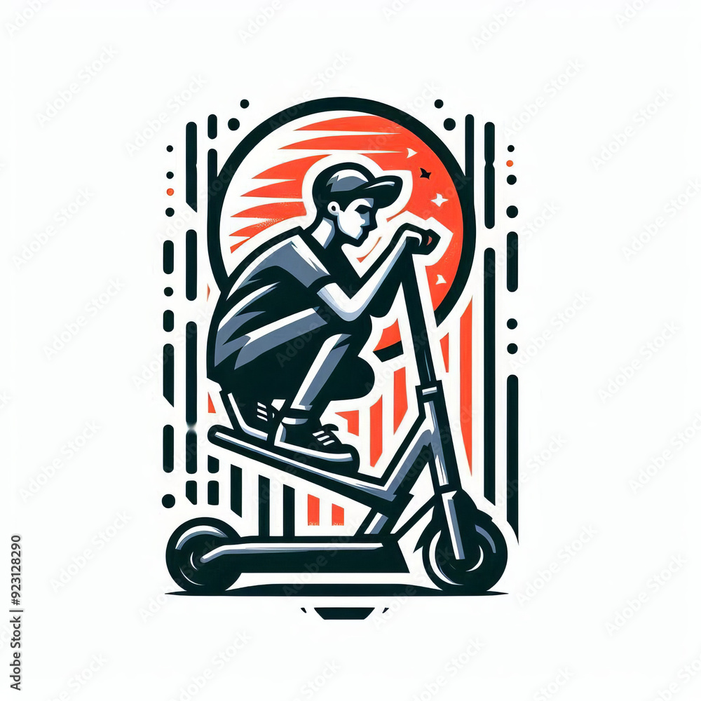 logo club scooter, vector, editing logo club scooter, vector, editing