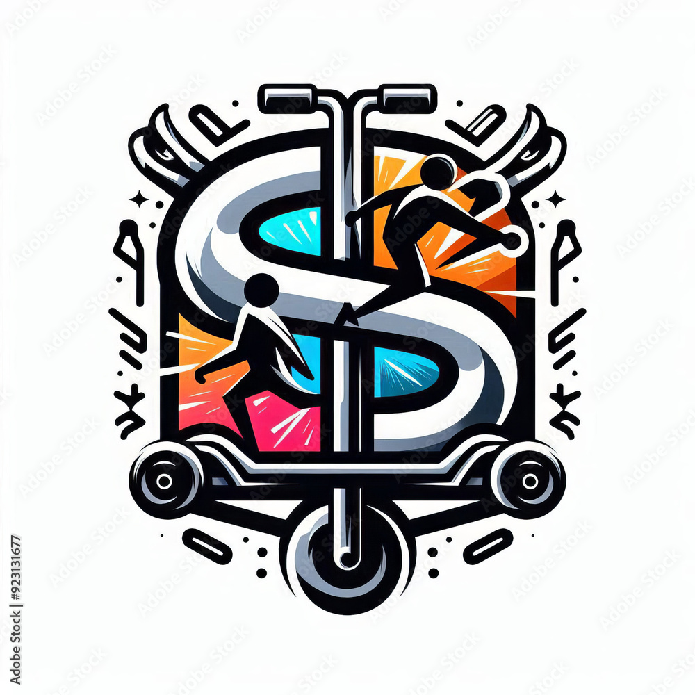 logo club scooter, vector, editing logo club scooter, vector, editing