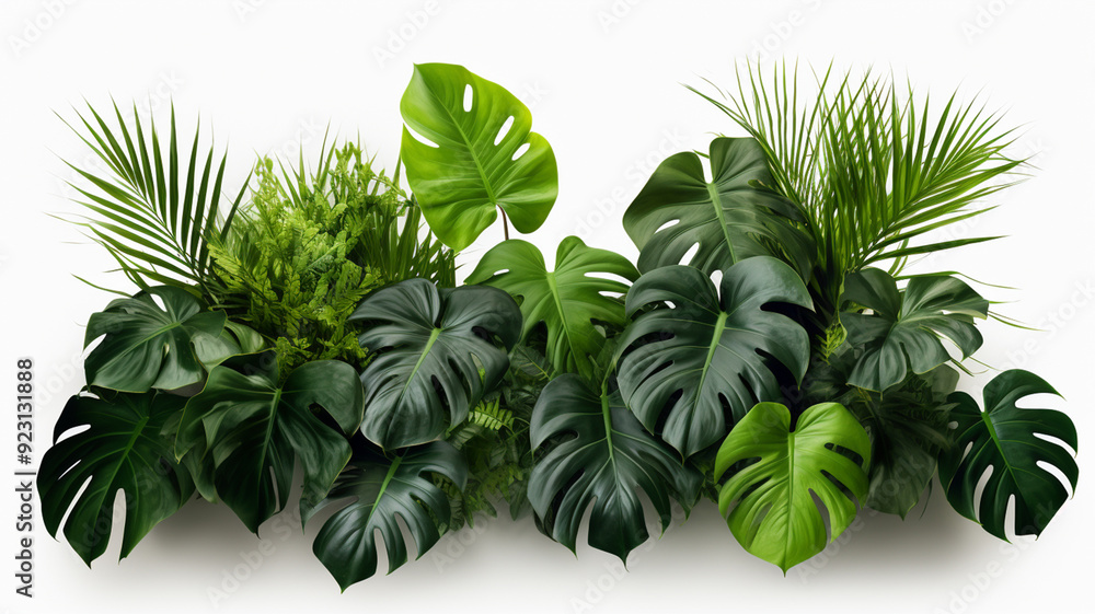 Tropical leaves foliage plant jungle bush floral Tropical leaves foliage plant jungle bush floral