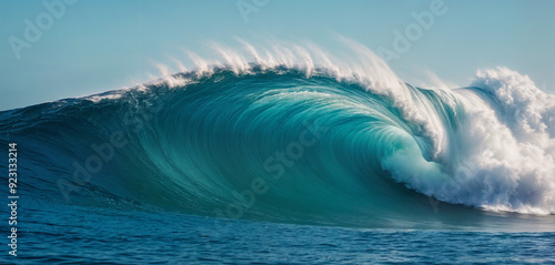 Blue water with ripples on the surface. Defocus blurred transparent blue colored clear calm water surface texture with splashes and bubbles. Water waves with shining pattern texture background