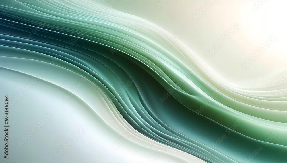 Abstract waves of white and gray hues flowing smoothly in a gradient with soft light Abstract waves of white and gray hues flowing smoothly in a gradient with soft light