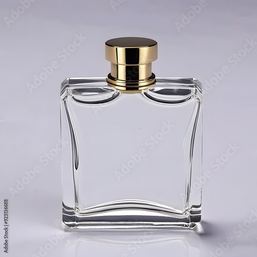 Perfume bottle isoalted on white background photo