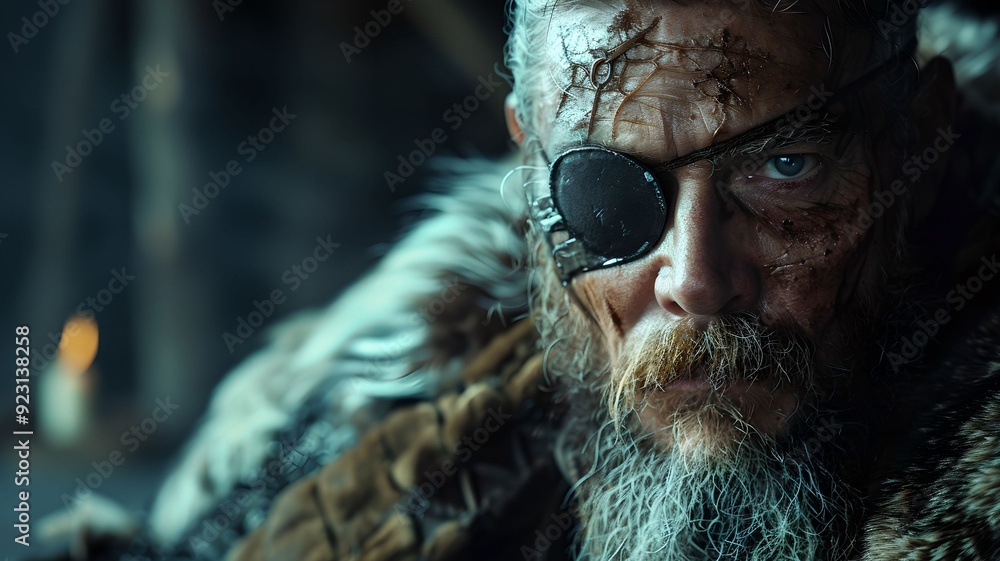 The Allfather Odin, Norse God in Thoughtful Contemplation The Allfather Odin, Norse God in Thoughtful Contemplation