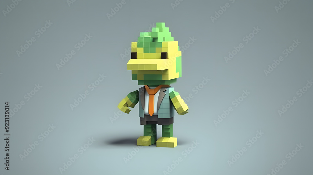 Newt 3d pixel Cartoon Newt 3d pixel Cartoon