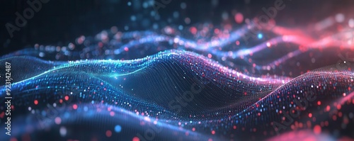 Abstract waves of light dis...