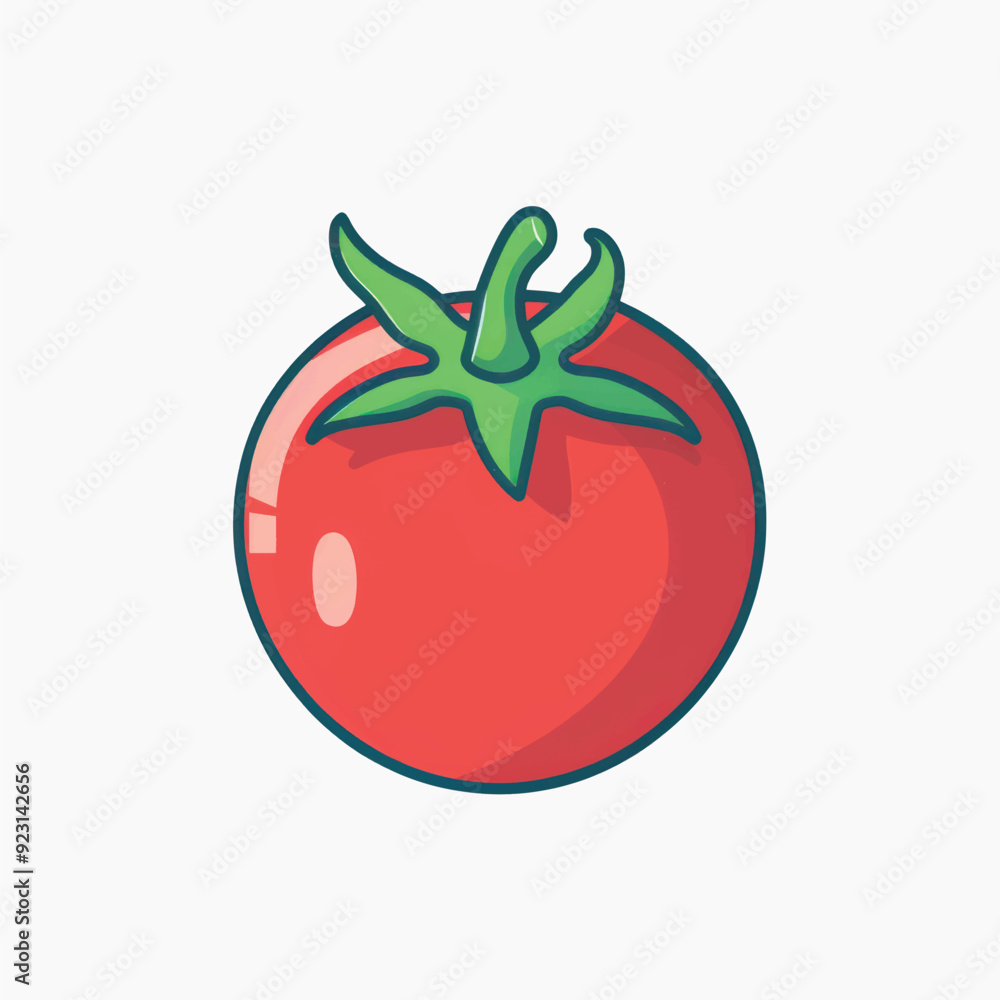 Fresh cartoon tomato illustration Fresh cartoon tomato illustration