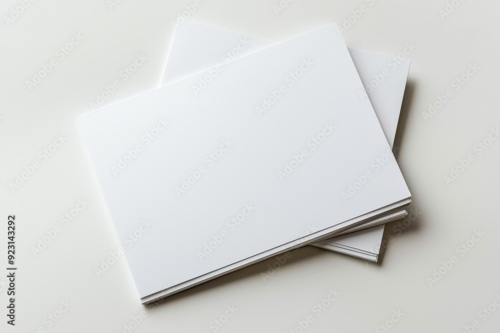 Blank A4 Paper Mockup on Isolated Background created with Generative AI Blank A4 Paper Mockup on Isolated Background created with Generative AI