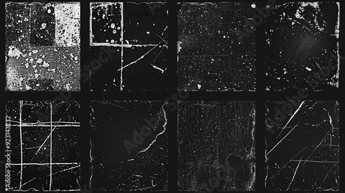 Subtle halftone grunge urban texture . Distressed overlay texture. black grey wall, floor with pattern and cracks, background. 