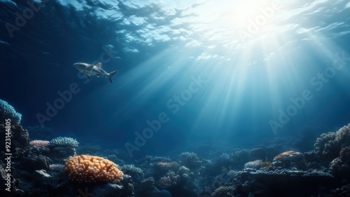 A thematic aquarium inspired by a famous underwater scene, with replicas of marine life and settings from a well-known story.