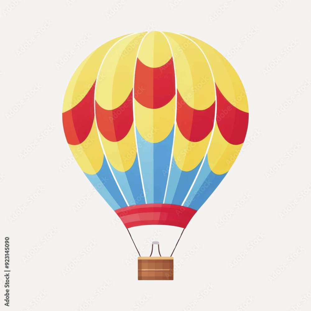 Fototapeta premium Colorful hot air balloon illustration