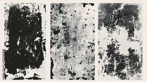 Wallpaper Mural Abstract white and black texture of a grunge concrete wall with cracks and scratches background, Black white grunge background. Seamless texture of cracks, chips, Torontodigital.ca