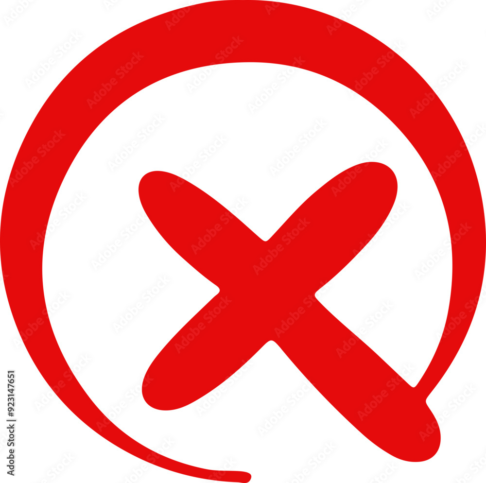 Obraz premium A bold, red 