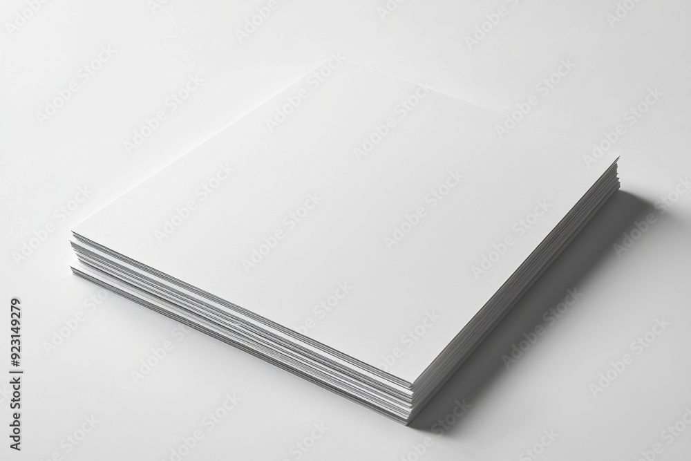 Blank A4 Paper Mockup on Isolated Background created with Generative AI Blank A4 Paper Mockup on Isolated Background created with Generative AI