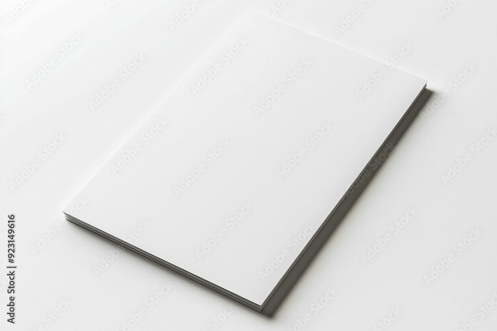 Blank A4 Paper Mockup on Isolated Background created with Generative AI Blank A4 Paper Mockup on Isolated Background created with Generative AI