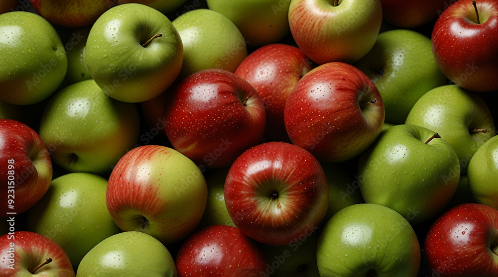 red and green apples. Genrative.ai red and green apples. Genrative.ai