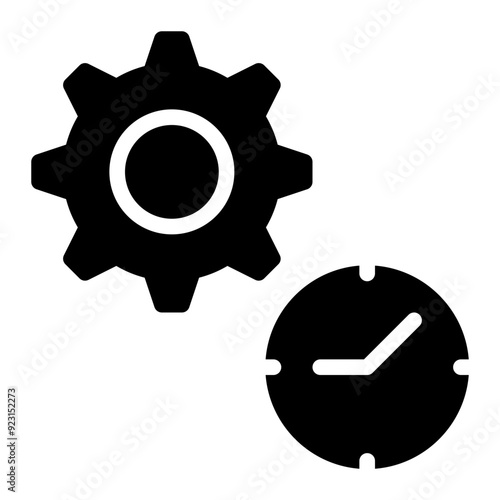 clock setting, alarm setting, time setting, alarm setup, time setup, time automation solid or glyph icon