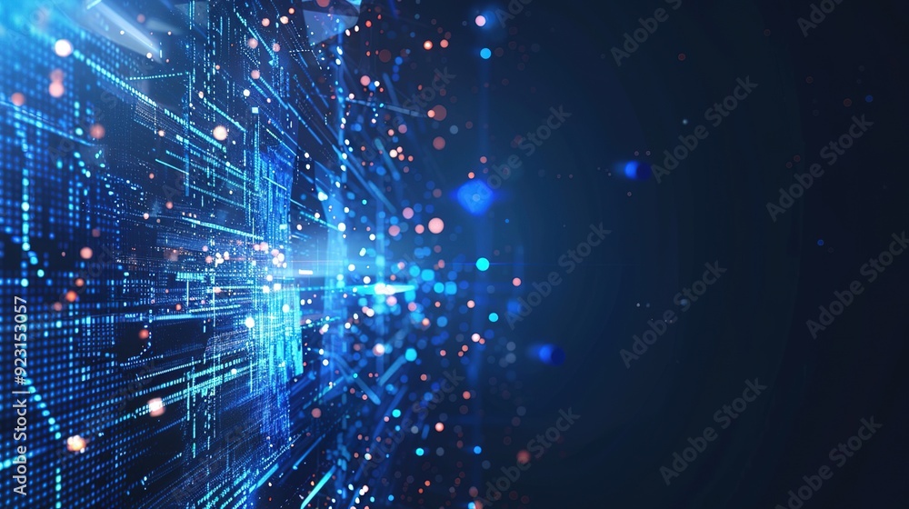 Abstract digital background with glowing lights and lines. Abstract digital background with glowing lights and lines.