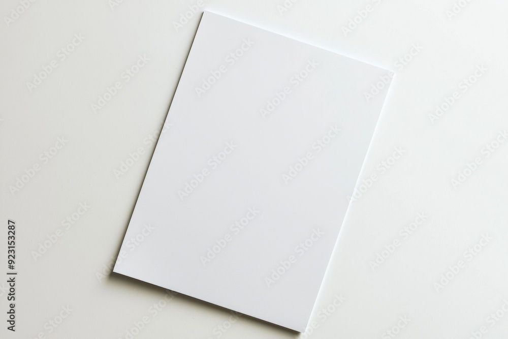 Blank A4 Paper Mockup on Isolated Background created with Generative AI Blank A4 Paper Mockup on Isolated Background created with Generative AI