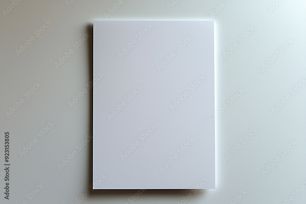 Blank A4 Paper Mockup on Isolated Background created with Generative AI Blank A4 Paper Mockup on Isolated Background created with Generative AI