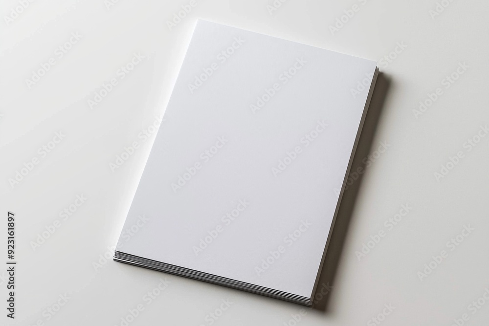 Blank A4 Paper Mockup on Isolated Background created with Generative AI Blank A4 Paper Mockup on Isolated Background created with Generative AI