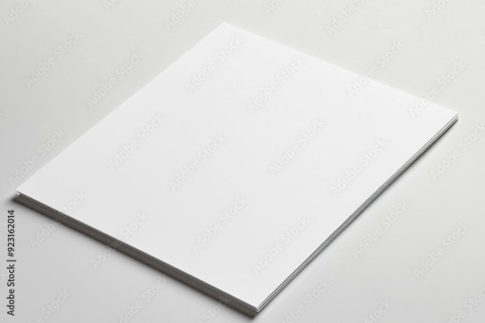 Blank A4 Paper Mockup on Isolated Background created with Generative AI Blank A4 Paper Mockup on Isolated Background created with Generative AI