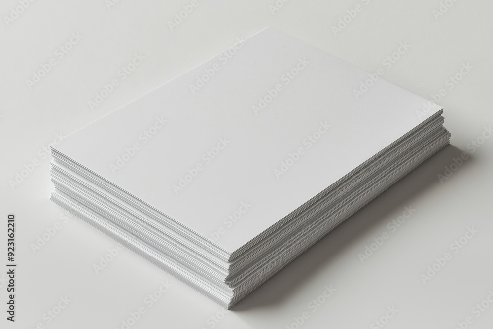 Blank A4 Paper Mockup on Isolated Background created with Generative AI Blank A4 Paper Mockup on Isolated Background created with Generative AI