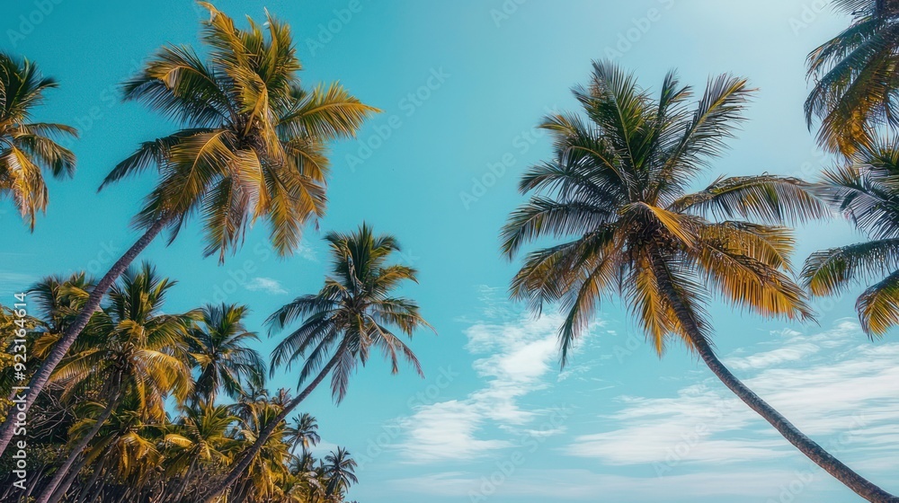 palm trees on the beach palm trees on the beach
