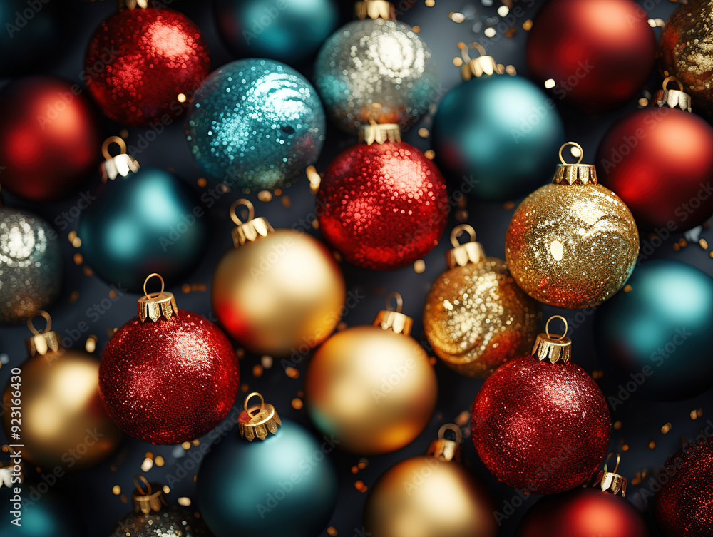 Christmas tree concept made of realistic golden decoration Christmas tree concept made of realistic golden decoration