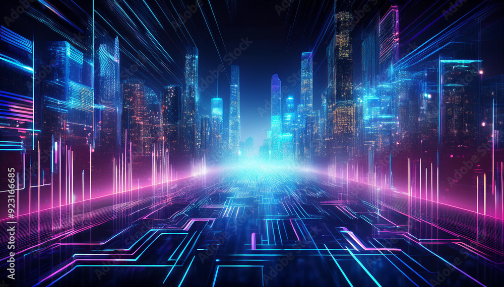 Futuristic Technology Backgrounds with Programming Code, Holograms, and Networks Futuristic Technology Backgrounds with Programming Code, Holograms, and Networks