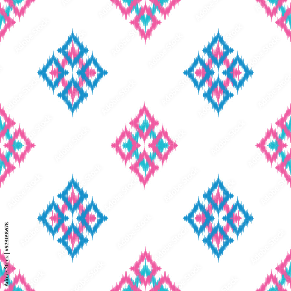 seamless pattern design in ikat style for fabric printing seamless pattern design in ikat style for fabric printing